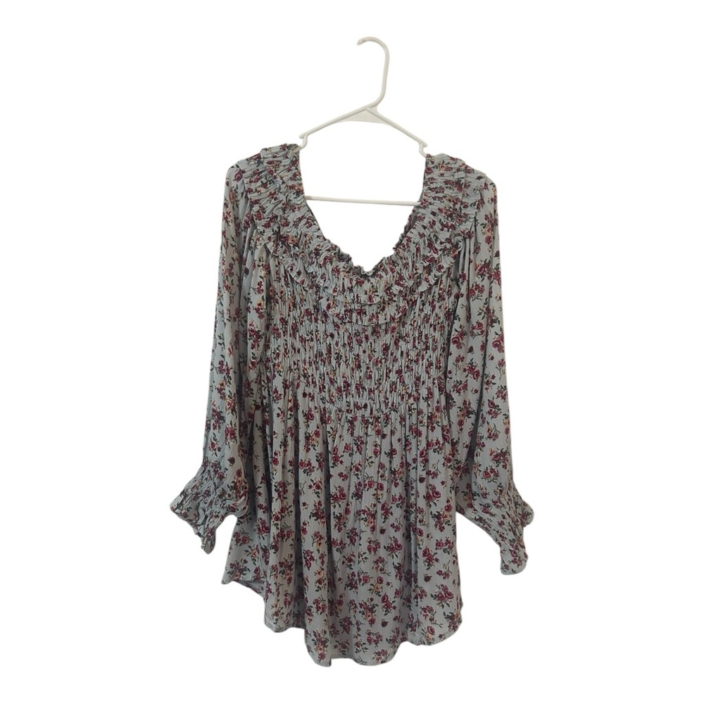 Kori Floral Tunic Blouse Garden Girl Aesthetic